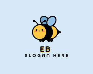 Baby - Cute Cartoon Bee logo design