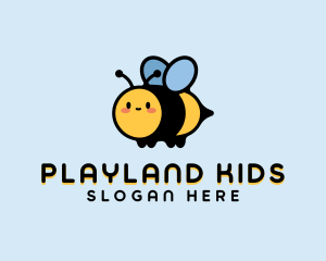 Cute Cartoon Bee  logo design