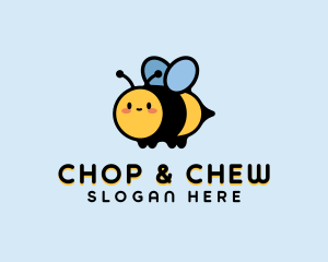 Baby - Cute Cartoon Bee logo design