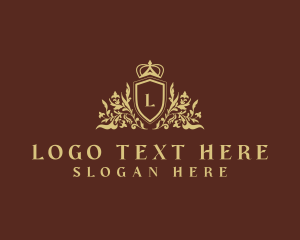 Legal Advice - Crown Ornamental Shield logo design