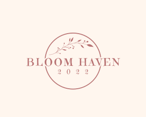 Aesthetic Floral Wordmark  logo design