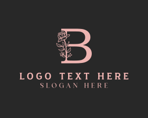 Letter B - Beautician Floral Letter B logo design