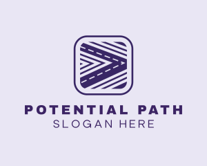 Highway Road Path logo design