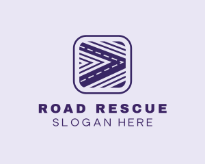 Towing - Highway Road Path logo design