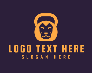 Weightlifting - Weightlifter Lion Kettlebell logo design