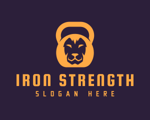 Weightlifting - Weightlifter Lion Kettlebell logo design