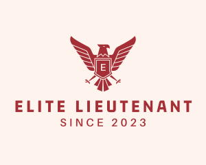Lieutenant - Falcon Wings  Security Shield logo design