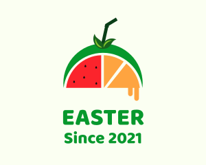 Orange - Natural Fruit Juice logo design