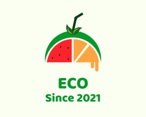 Organic Produce - Natural Fruit Juice logo design
