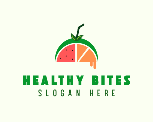 Fruit Juice Drink logo design