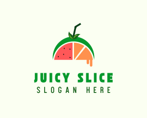 Fruit Juice Drink logo design