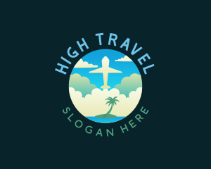 Vacation Plane Travel Logo