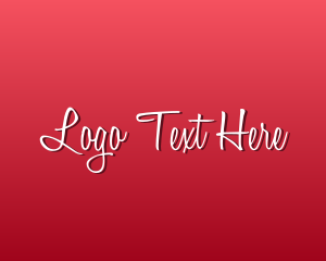 Wordmark - Romantic Valentine Script logo design