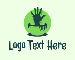 Zombie Hand Paint  Logo