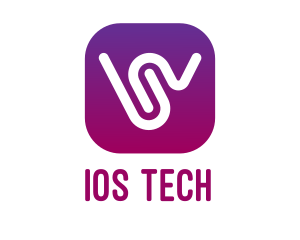 Ios - W Gradient App logo design