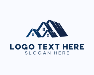 Roofing - House Roof Property logo design