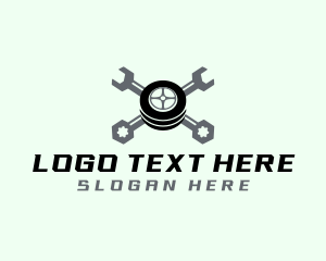 Tool - Wheel Wrench Tool logo design