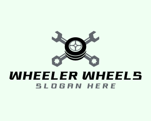 Wheel Wrench Tool logo design