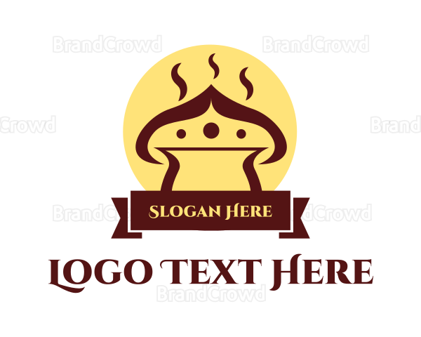 Hot Brown Mushroom Restaurant Logo