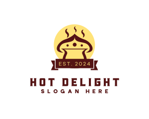 Hot Brown Mushroom Restaurant logo design