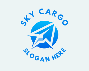 Paper Plane Logistics logo design