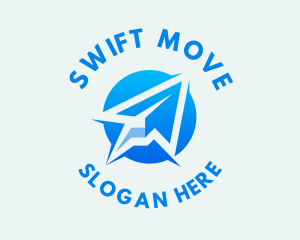 Move - Paper Plane Logistics logo design