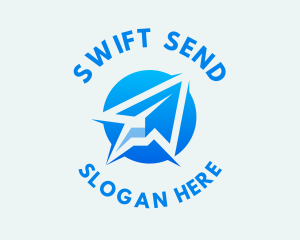 Send - Paper Plane Logistics logo design