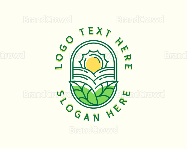 Agriculture Plant Field Logo