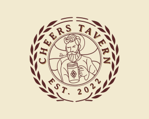 Pub - Man Brewery Pub logo design
