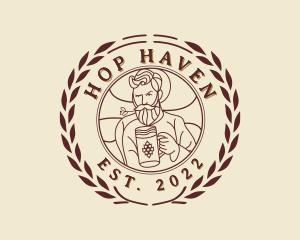 Brewery - Man Brewery Pub logo design