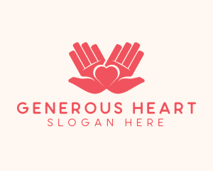 Palm Heart Charity logo design