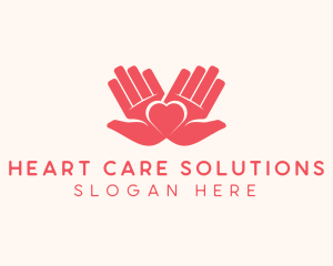 Palm Heart Charity logo design