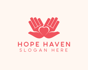 Palm Heart Charity logo design