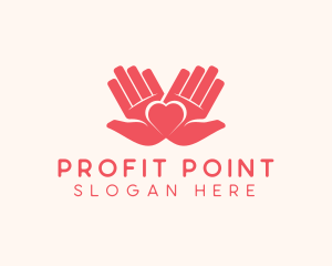 Palm Heart Charity logo design