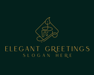 Elegant Candle Spa logo design