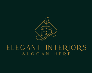 Elegant Candle Spa logo design