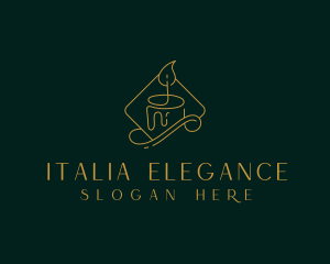 Elegant Candle Spa logo design