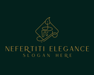 Elegant Candle Spa logo design