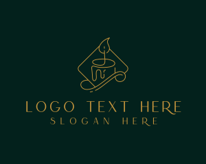 Light - Elegant Candle Spa logo design