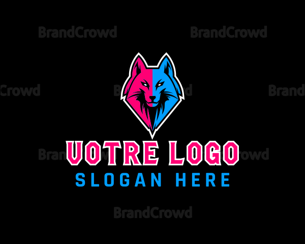 Wolf Head Avatar Logo