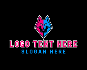 Canine - Wolf Head Avatar logo design