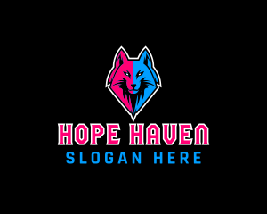 Hunting - Wolf Head Avatar logo design