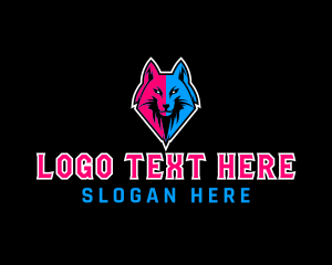 Game Clan - Wolf Head Avatar logo design