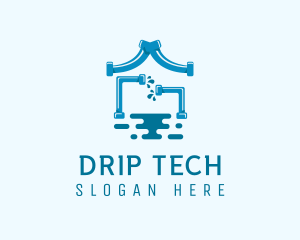 Water House Pipe  logo design