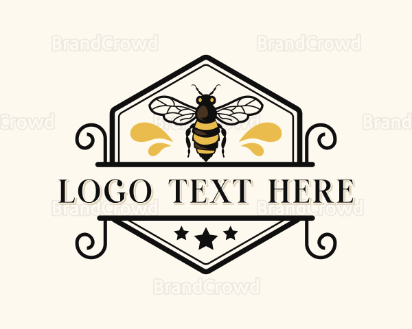 Natural Bee Honey Logo