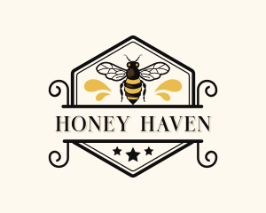 Beekeeper - Natural Bee Honey logo design