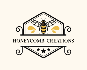 Natural Bee Honey  logo design