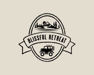 Mountain Retreat Camping logo design