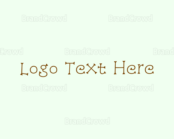 Brown Twigs Wordmark Logo