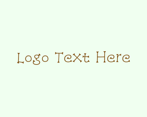 Handwritten - Brown Twigs Wordmark logo design